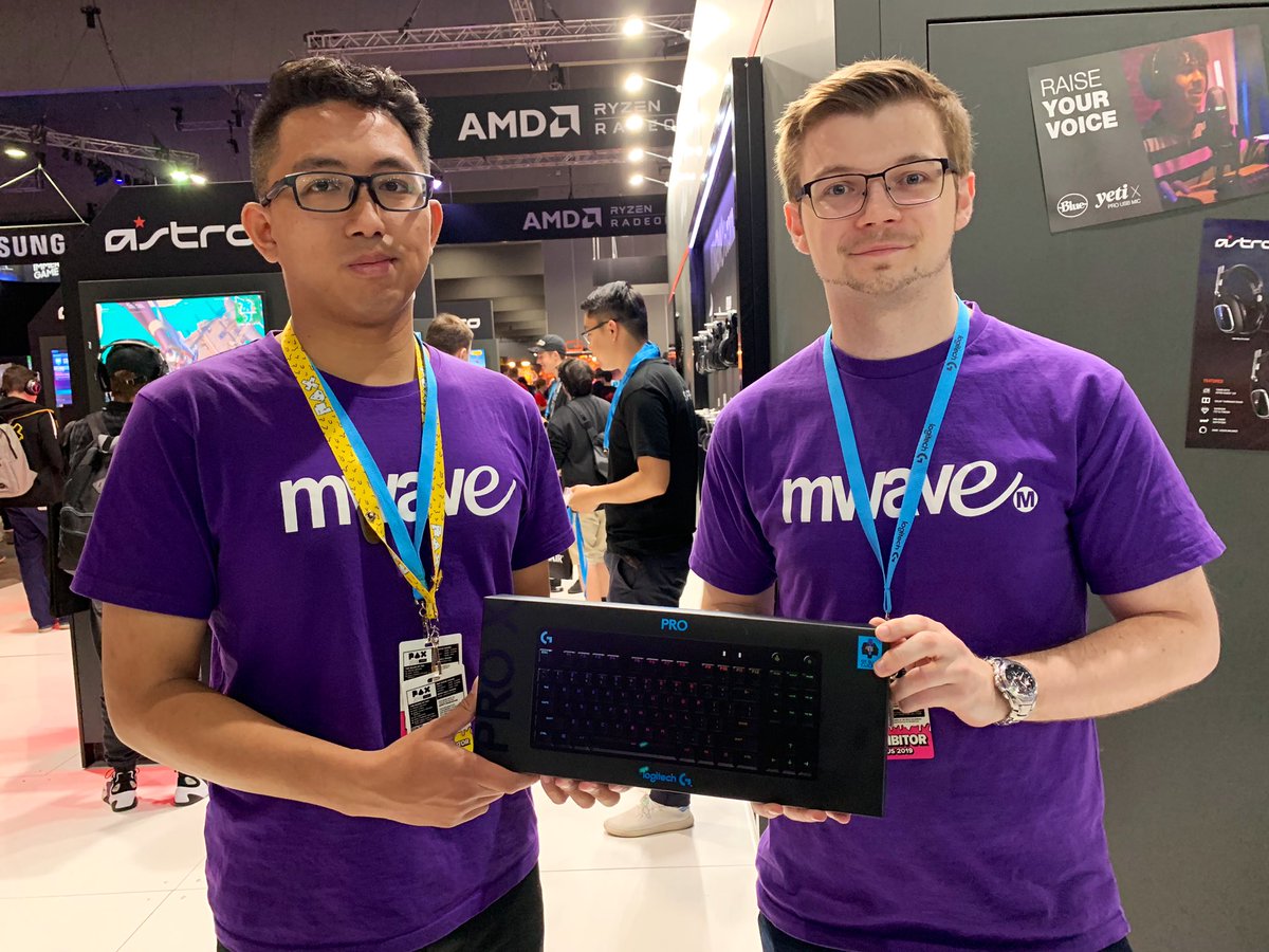 LogitechG_ANZ's tweet photo. You asked. We delivered.
We have five PRO X KEYBOARDS for sale on the stand today, thanks to @MwaveAu.
Yes, only five β so if you wanted to buy one, run.
#LogitechGPAX #PAXAUS https://t.co/Wlc1w4mOJZ