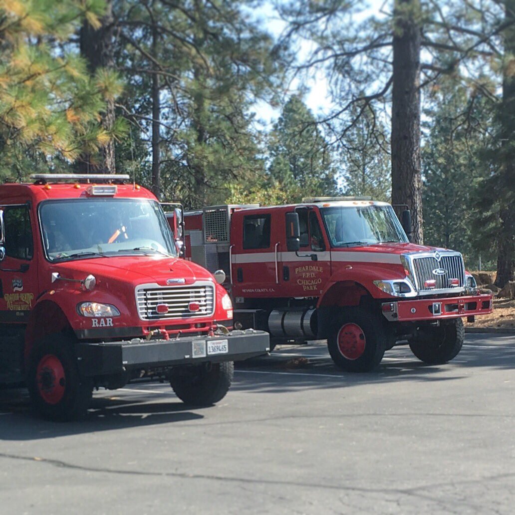 PCP_FIRE's tweet photo. Brush-57 from @pcpfire is on its way to the #SandlewoodFire in #RiversideCounty with a Type-3-engine strike team from #NevadaCounty. The other cooperating departments are
@OphirHillFire
#HigginsFire
@NCCFIRE
And
#RoughandReadyFire https://t.co/ahbCW2xY8b