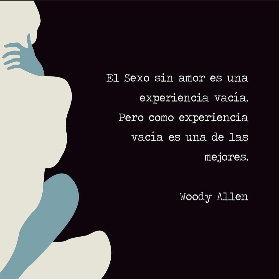 blinlab's tweet photo. El Sexo sin amor es una experiencia vacía.  Pero como experiencia vacía es una de las mejores.  _Woody Allen  @woodyallenquotes .
.
.
@woodyallenquotes  @woodyallenpages @woody_allen_instagram  @blinlab #blinlab https://t.co/Ru0Qhf0UIR