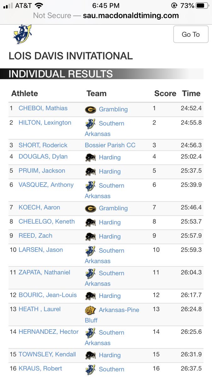 Harding_TFXC's tweet photo. Both the Men’s and Women’s Cross Country Teams win the Lois Davis Invitational at Southern Arkansas! We had several top runners as well! Amazing job Bisons and Lady Bisons! https://t.co/I6WgQ8ahFH