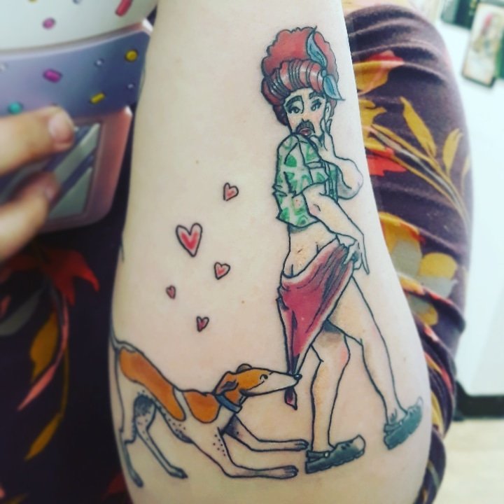 You know I had to do it to 'em

#juliensolomita #bunny #greyhound #tattoo #pinup #malepinup #pinuptattoo #dogtattoo #jennamarbles #jennajulien