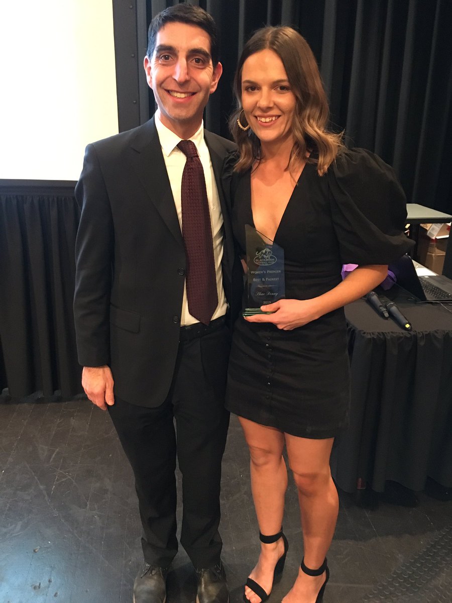 Women’s Football - Premier                           Runner up B&amp;F - Yennie Trant and Elianna Parratt                                     Best and Fairest - Shae Denny       #roneademedal