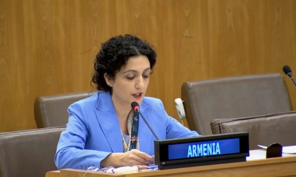 ArmeniaUN's tweet photo. As a candidate for #HRC 2020-2022 #Armenia🇦🇲 pledged to foster #humanrights #education, inter alia, through the inclusion of the rights of the child in the school curricula. Armenia addressed #UNGA3C on Child Rights
#AM4HRC #CRC30 https://t.co/5bfRQtEL75