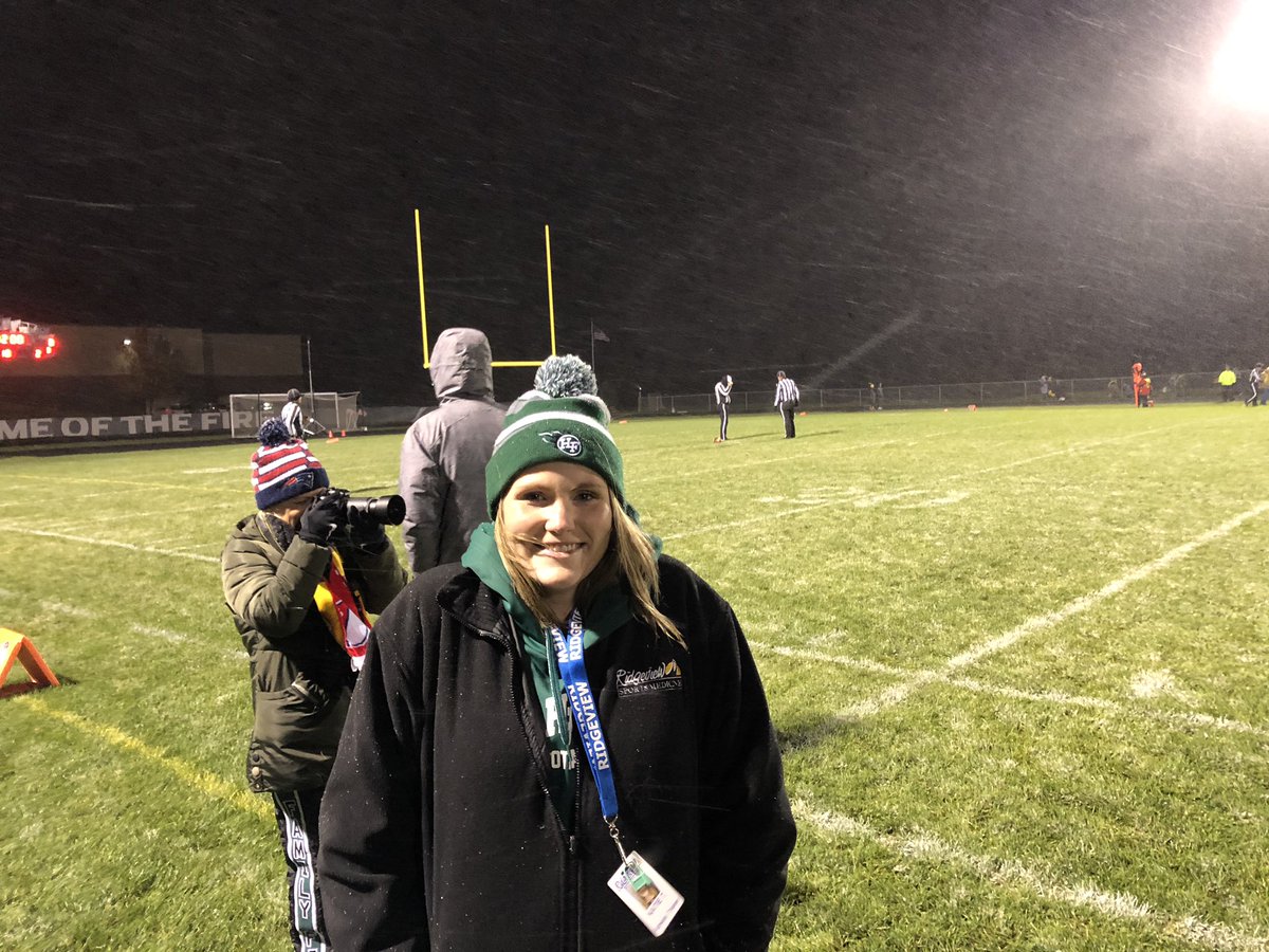 S/O to our wonderful trainer Mrs. Katie Trapp for braving the elements two nights in a row at 🔥 home events!!!! #gofire THANK YOU KATIE!