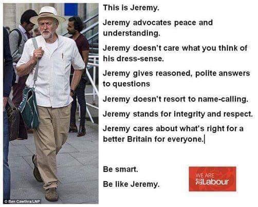 suefew's tweet photo. @JonTheEgg @Speck1275 @LuckyHeronSay We should never lower ourselves to their level. #BeLikeCorbyn https://t.co/KY81oGHKVu