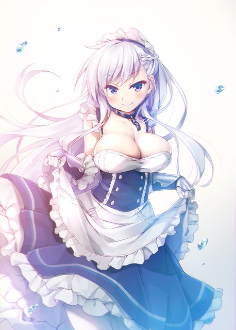 台風で外出できず暇な人のためにベルファストさん置いておきますね 