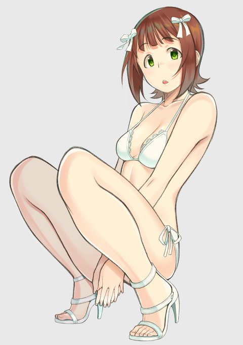 @akihikuy4946 白水着にサンダルが可愛かったので描きました 