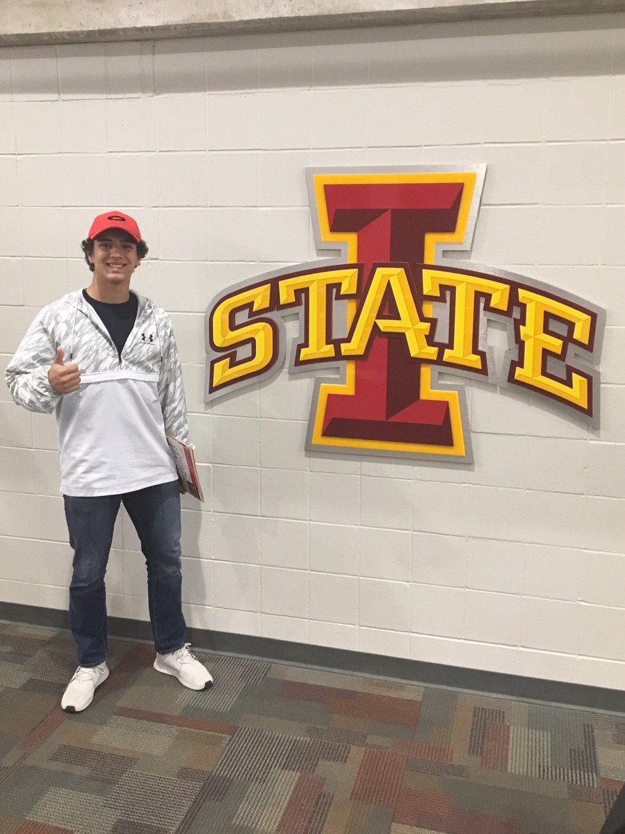 ASosamon's tweet photo. Another great college visit in the books. @IowaStateU has a beautiful campus and traditions. Thank you Coach @CYWrestle_KD for allowing me to watch the first @CycloneWR practice of the season. https://t.co/zJ3MntQBHP