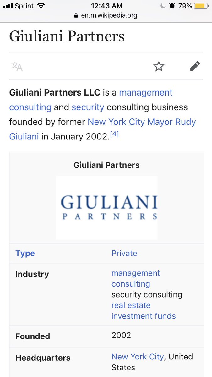 100% real btw, number was registered to Giuliani Partners