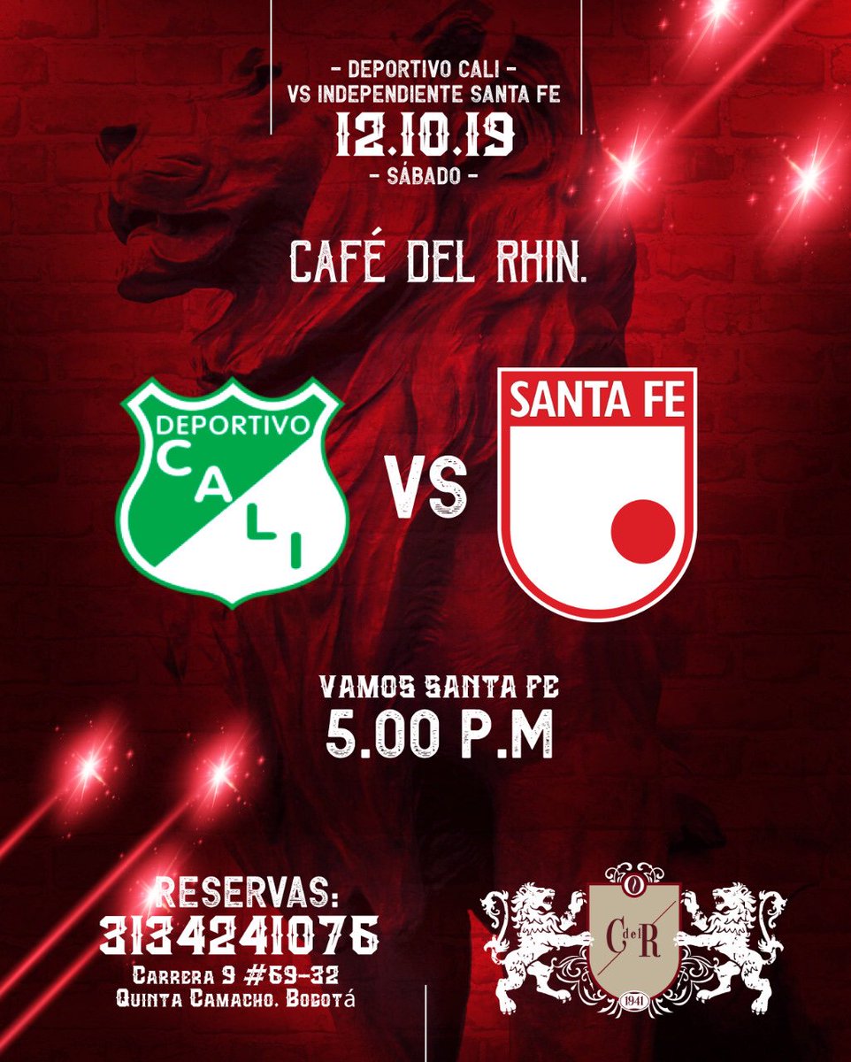Apoyemos a @santafe_oficial en su lucha por la clasificación. Mañana animemos al #leon en su casa @cafedelrhin