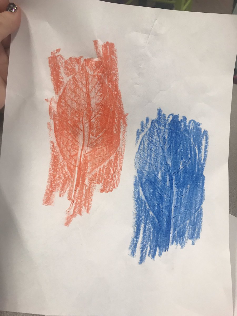 sam_bartlett12's tweet photo. We did some leaf rubbings for Mystery science the other day! The kids thought it was so cool! https://t.co/XNHCd9OGzy