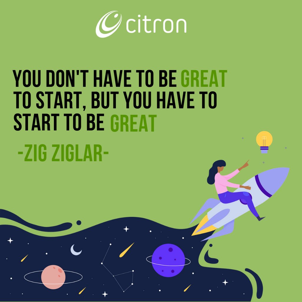 CitronCv's tweet photo. Mulai aja dulu! Mulai mempromosikan usahamu dengan website dari Citron juga merupakan sebuah awal yang tepat lho..

#indocitron #websitedesign #jasawebsitejogja #jasawebsite #seo #wordpress #bikinwebsite #websitedevelopment #website #quoteoftheday https://t.co/ZQZsMn4ahE