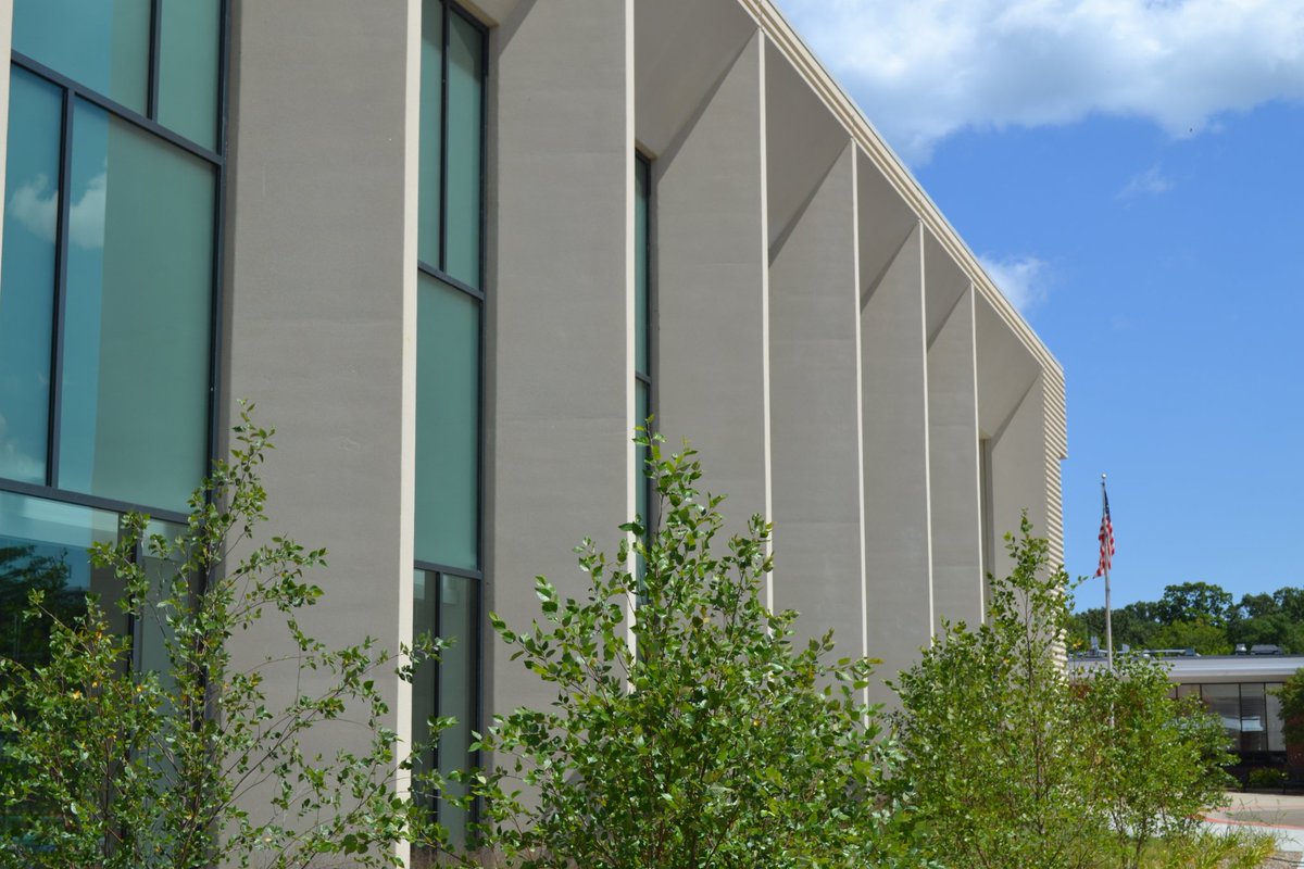 Architectural versatility: Highland Park and Deerfield High Schools. Subtle 3-in. faceting of the panels creates an interplay of light and shadow that adds a sense of depth to the facade with minimal investment.

#perkinswill #liuna #highlandpark #deerfield