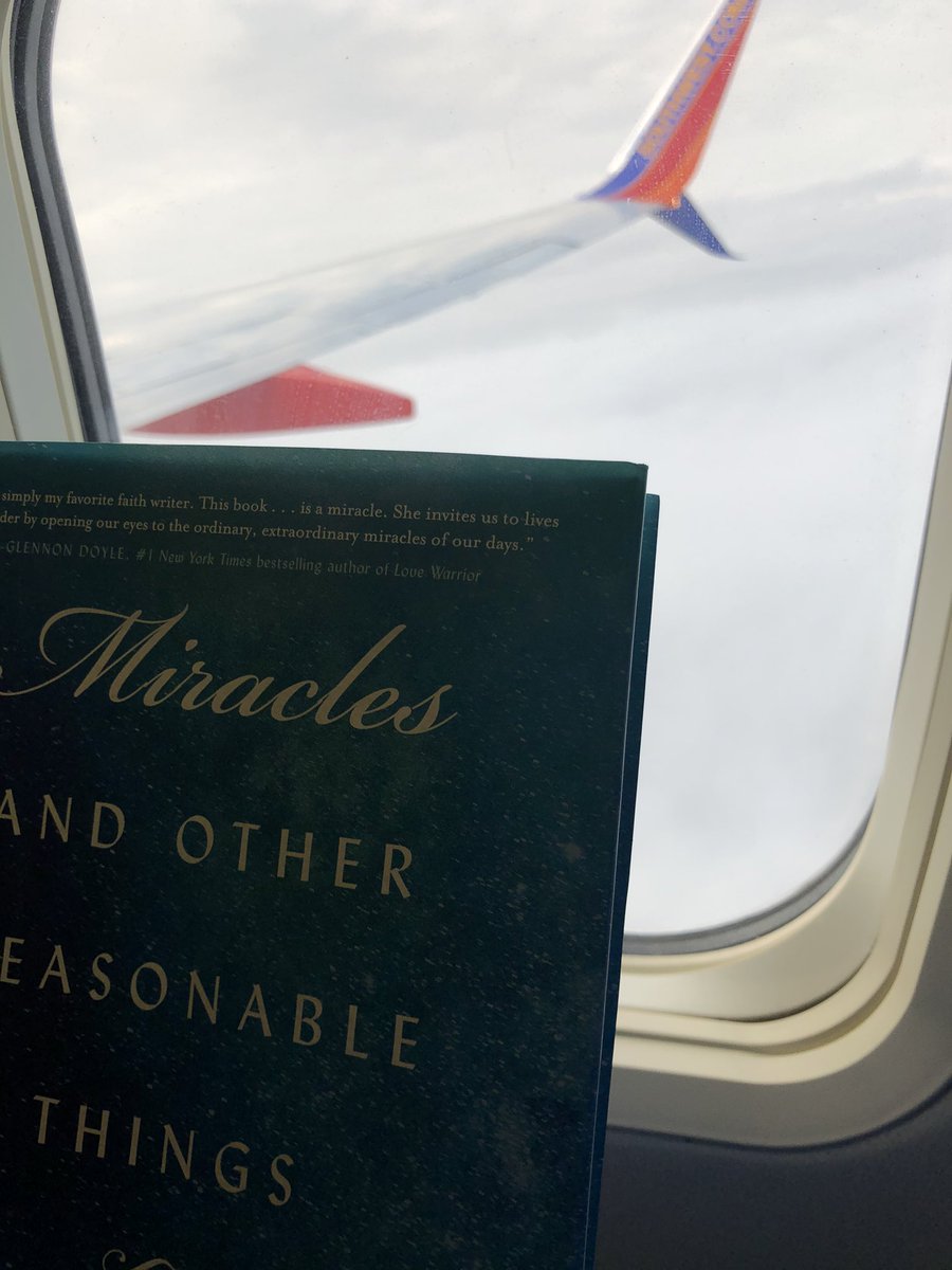 maryhappyface's tweet photo. Reading #ReasonableMiracles on my flight to AZ and struck by this quote: “I don’t know if we are doing folks any favors if we act like when we become Christians or when we follow Jesus, all we do is win. I think it’s okay to say we mess up... https://t.co/2aEx1nmHiv