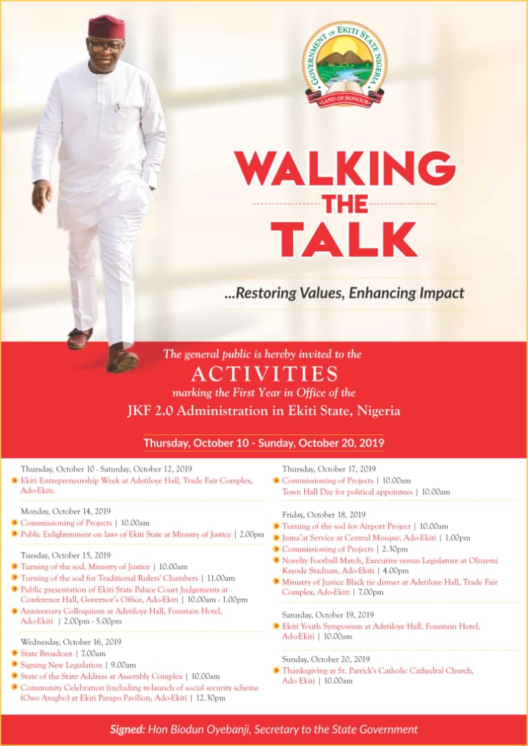 AbiodunBorisade's tweet photo. #nigerianews
#ekiti
#jkfoneyear
#restoringvalues https://t.co/iKGDyBOgJ8