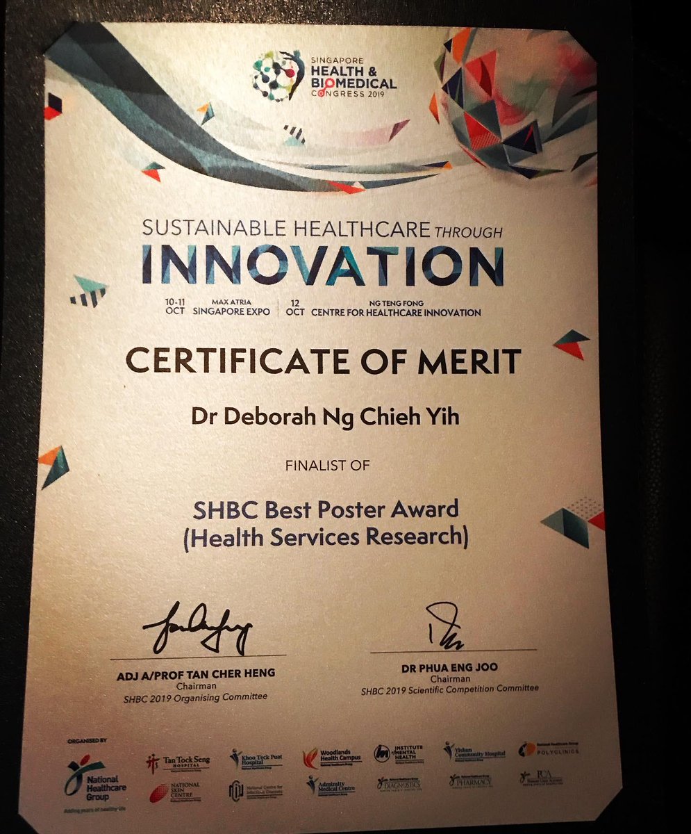 drdeborahng's tweet photo. Strong representation from team #ICOD at #SHBC2019 with Angela winning GOLD award for Best Clinical Research Poster! #Bariatric&amp;MetabolicSurgery #Diabesity #Obesity #Singapore #KTPH https://t.co/aPR7tRafFy