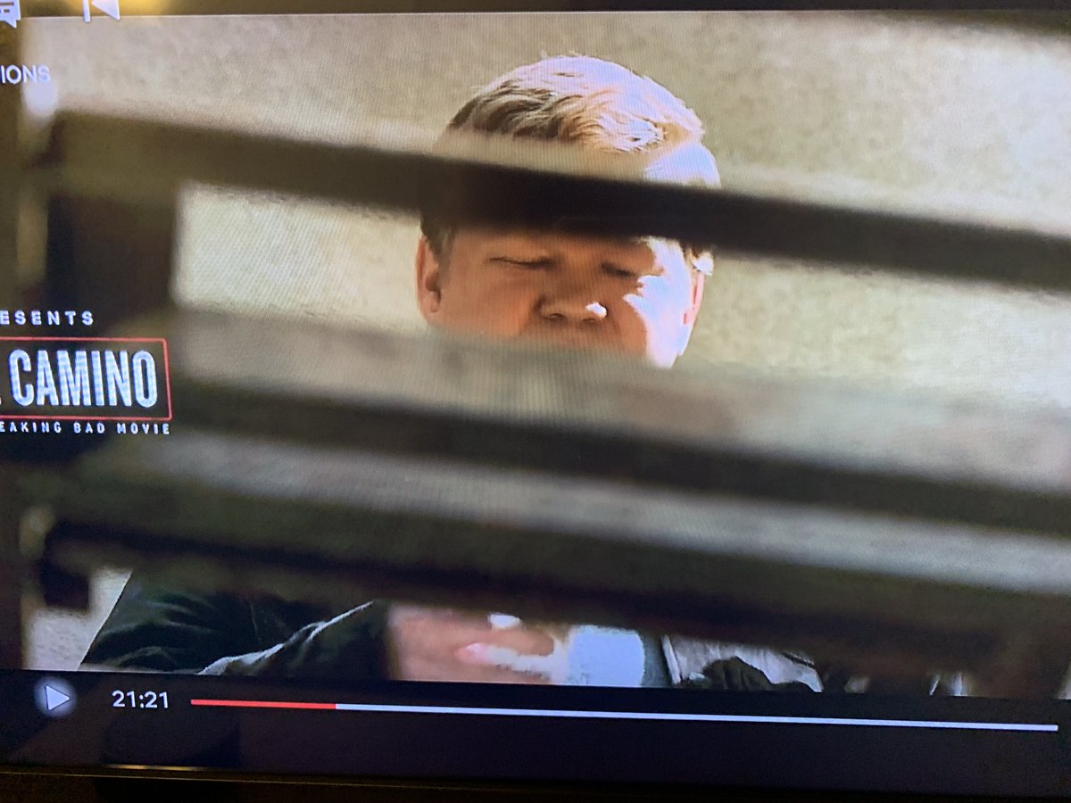 jakepie314's tweet photo. Can’t stop laughing at all the ways #ElCaminoABreakingBadMovie is trying to hide #FatTodd 😂😂 https://t.co/mINrjtNfa3