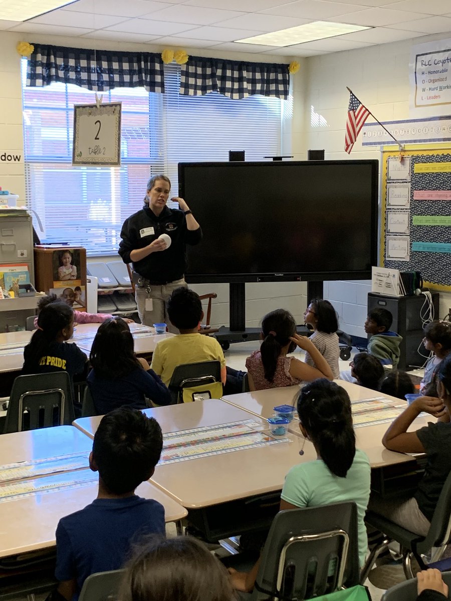 Firefighter Lisa visited our classroom to teach about fire safety today. She shared valuable information with the first graders. ⁦<a href="/RLCPrincipal/">Diane Insari</a>⁩