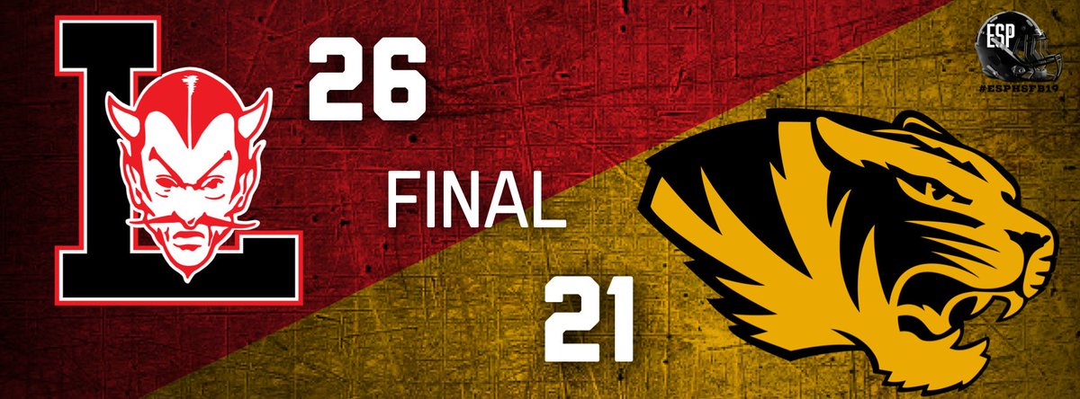 reelscope's tweet photo. FINAL from Iva
#Liberty defeats #Crescent by a score of 26-21.
#ESPHSFB19 https://t.co/NbLAOJyutP