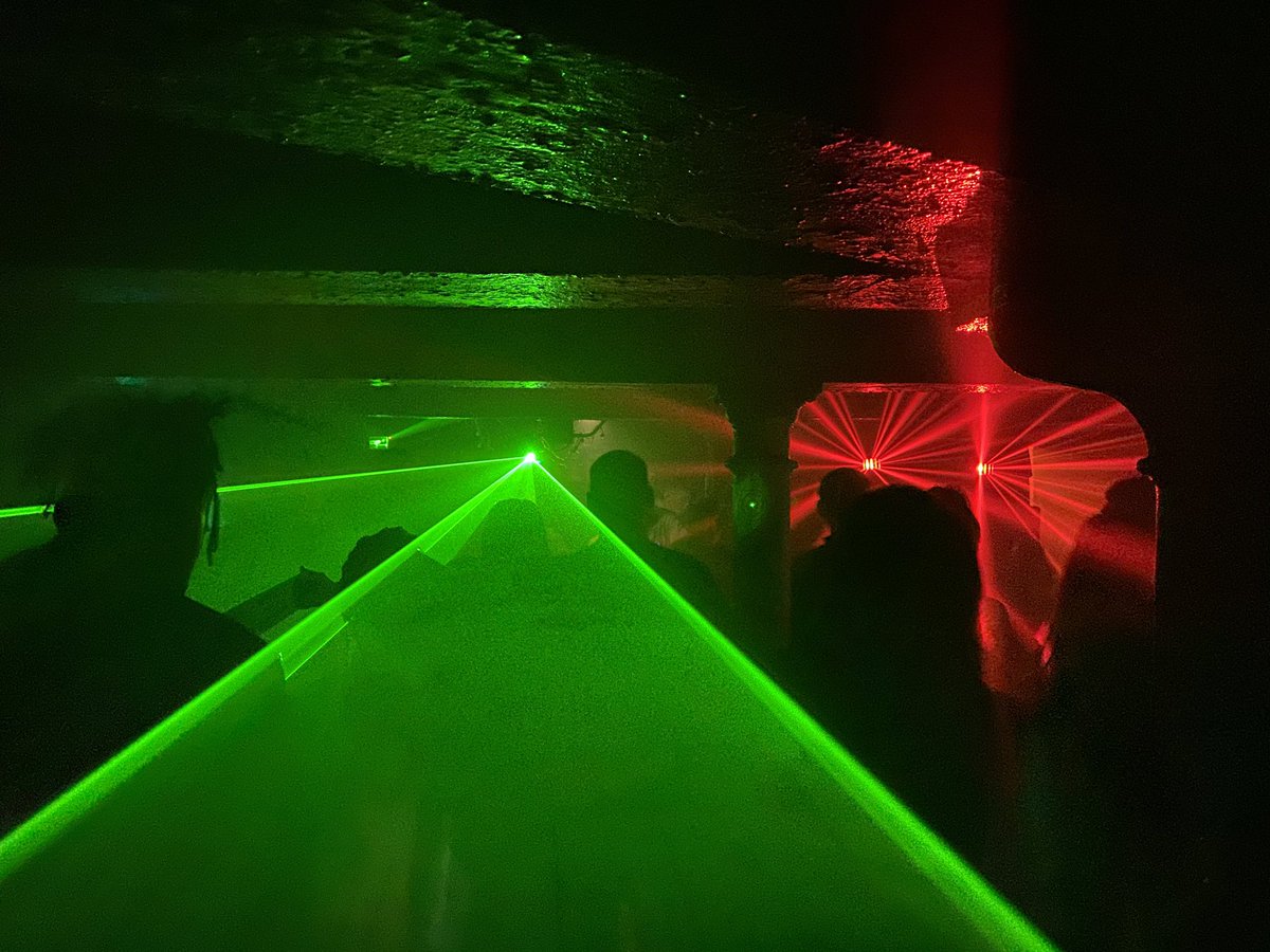 View from in front of the decks, top night down in Oldham
