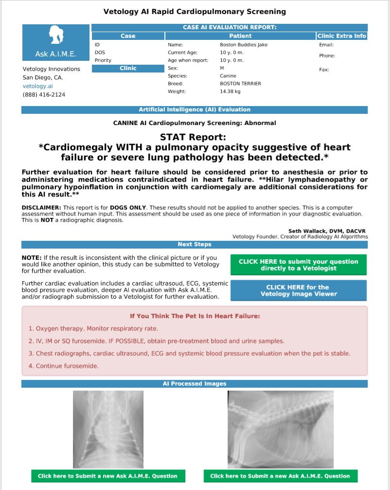 VETOLOGY AI NEW FEATURE ANNOUNCEMENT...The once daily Vetology AI priority list. vetology.ai

#DVM #vet #dog #vetschool #veterinarylife #veterinarymedicine #veterinarian #veterinary #veterinaryradiology #vetology #vetology_ai #theveterinaryradiologist #ai