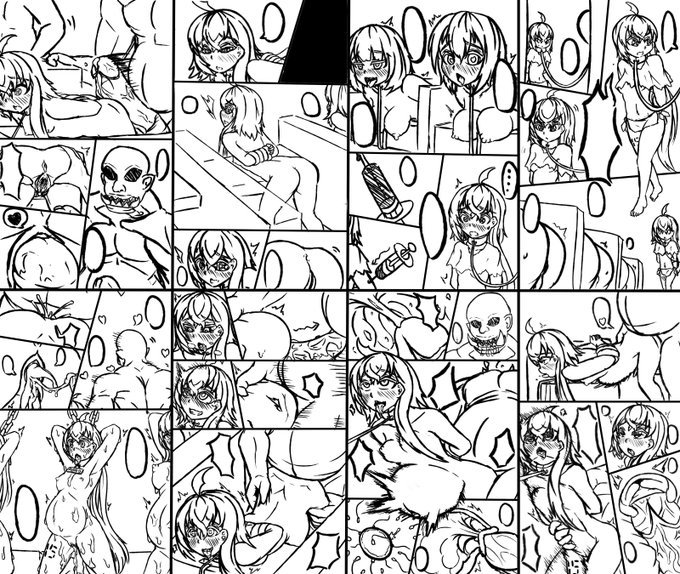 (R18)小漫畫
自己閒閒時畫一畫的 沒有對話 但有對話框(? 