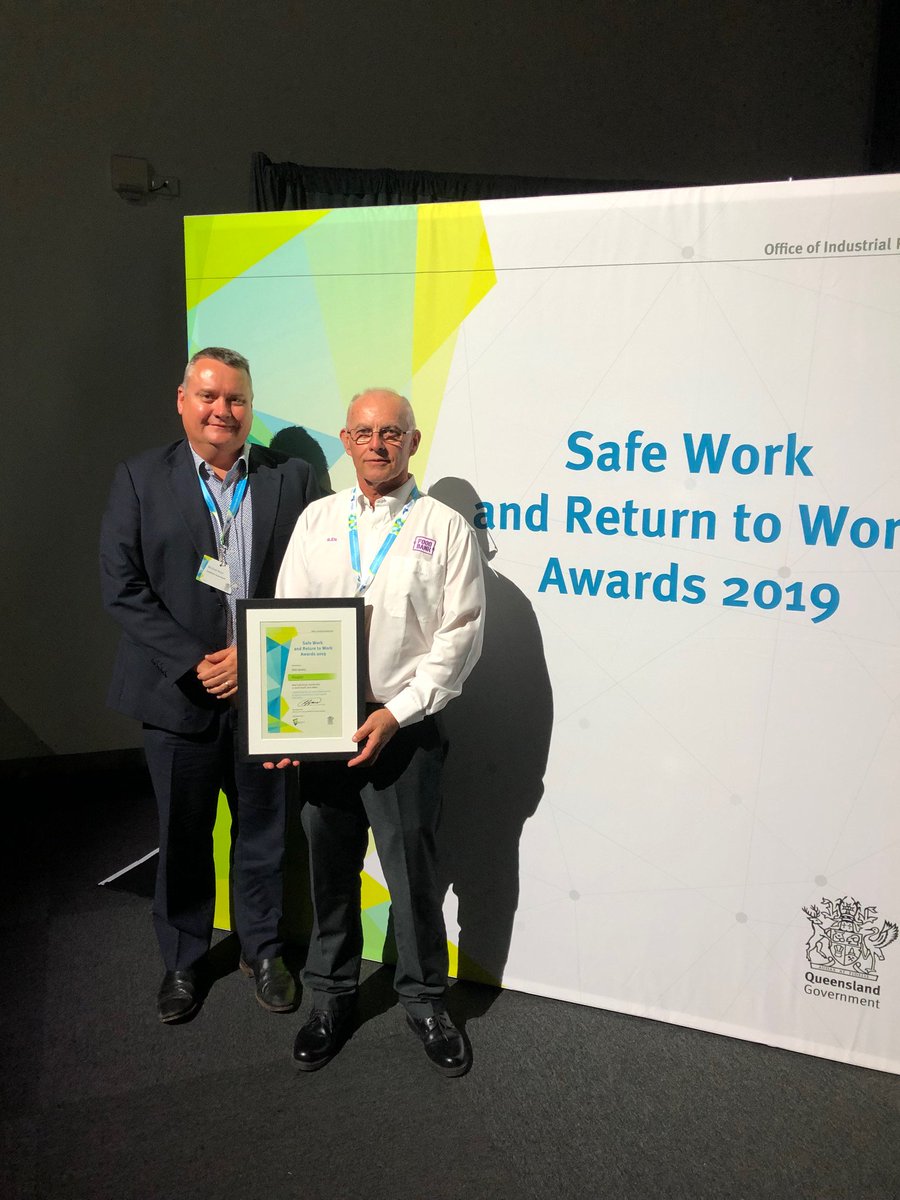 FoodbankQLD's tweet photo. GLEN GLEN THE SAFETY MAN!
Glen was shortlisted for 2 awards recently including the QLD wide, Safe Work and Return to Work Awards. He made it all the way to the top 3 for "Best individual contribution" against some very big names. A massive congrats to you Glen! #worksafeqld https://t.co/n0mhsfaHIK