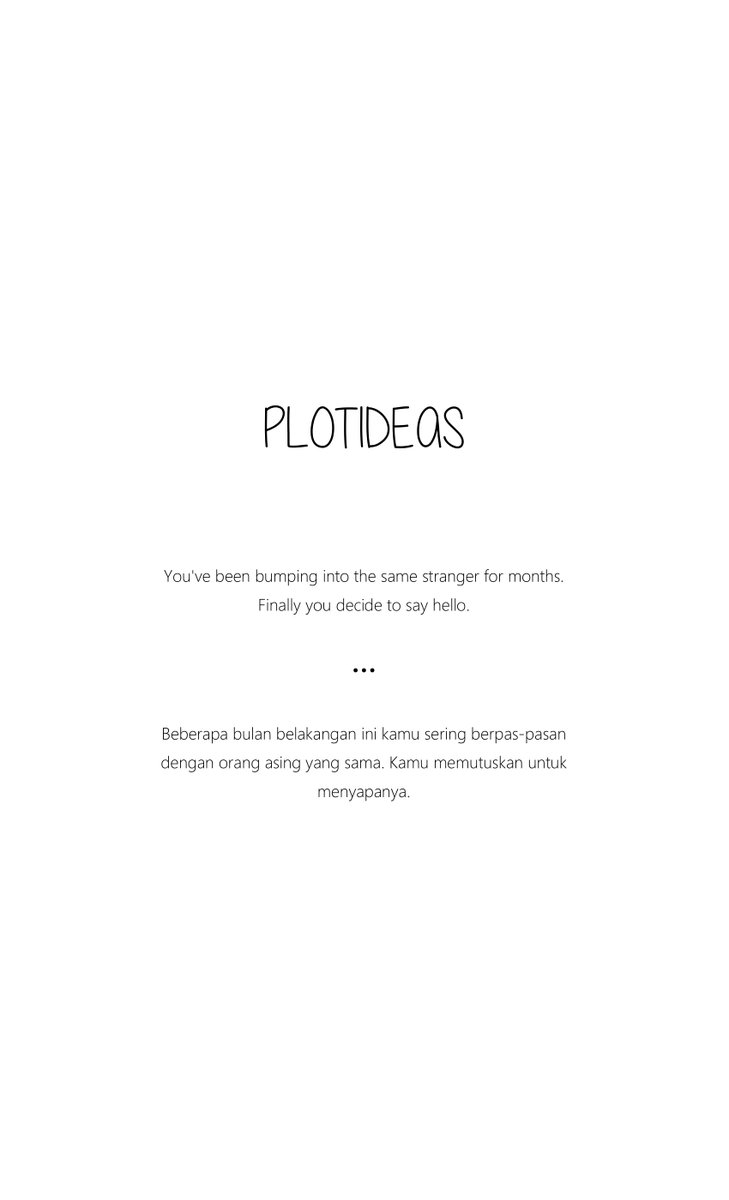 plotideas's tweet image. #PlotIdeas