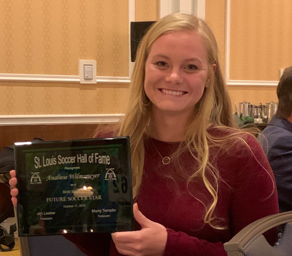 This girl is a super star! So proud of you Ana!  Can’t wait for the spring season to get here!! Stl Soccer HoF Kehoe Future Star