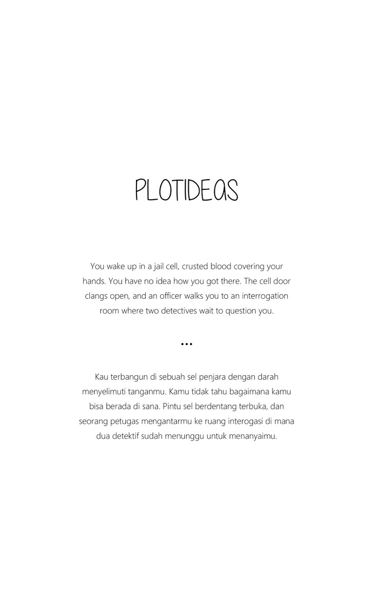 plotideas's tweet image. NSFW, Thriller #PlotIdeas