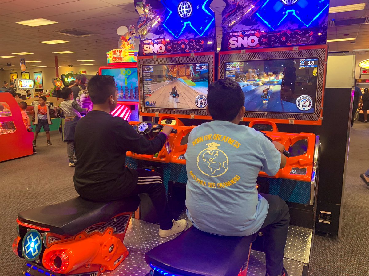 Celebrating our conclusion of student-led conferences with an <a href="/EpiphanyPrep/">EpiphanyPrep</a> Chuck E. Cheese family night!