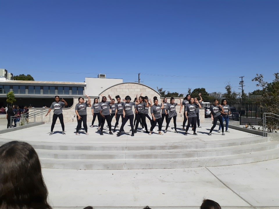 We had our  Have Lunch with your Bulldog and our dance classes performed during lunch.