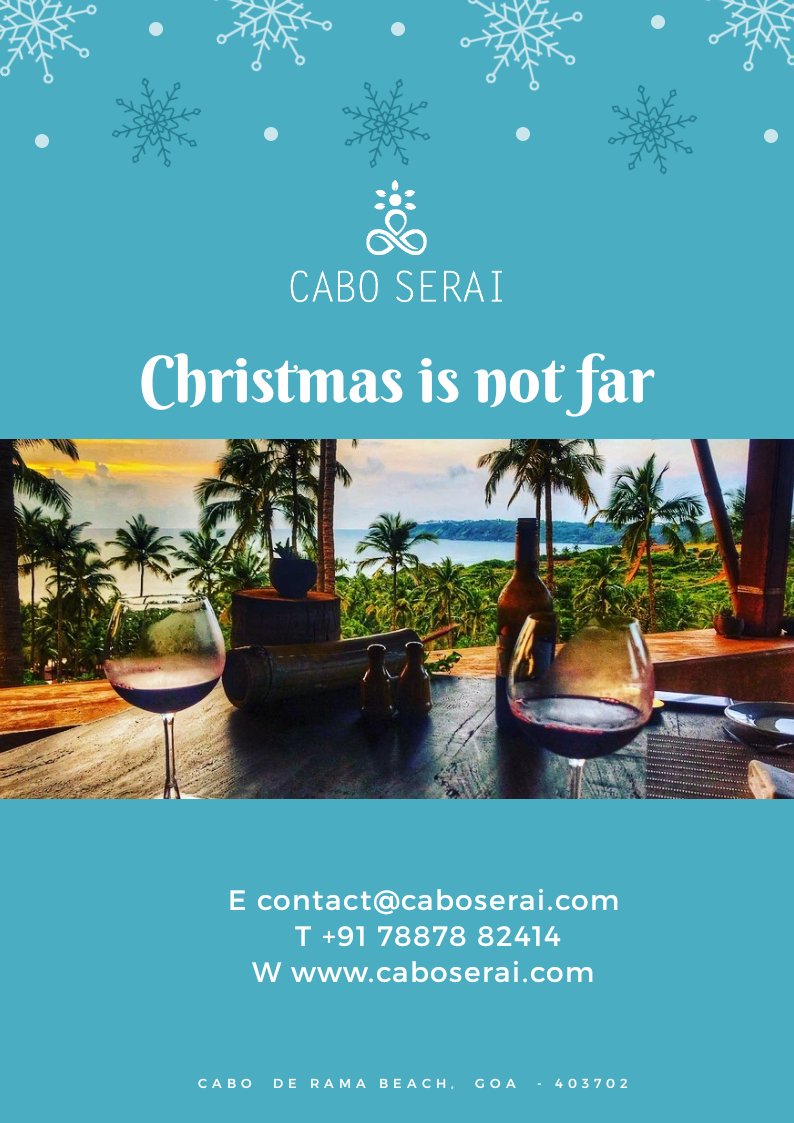 Have you started planning your vacation for the Holiday season? #caboserai #caboderama #southgoa #holidayseason2019 #christmasisnear #CountdowntoChristmas #boutiquehotel #natureretreat #barefootluxury #SustainableTravel #responsibletourism #luxuryretreat #beachretreat #ecoluxury