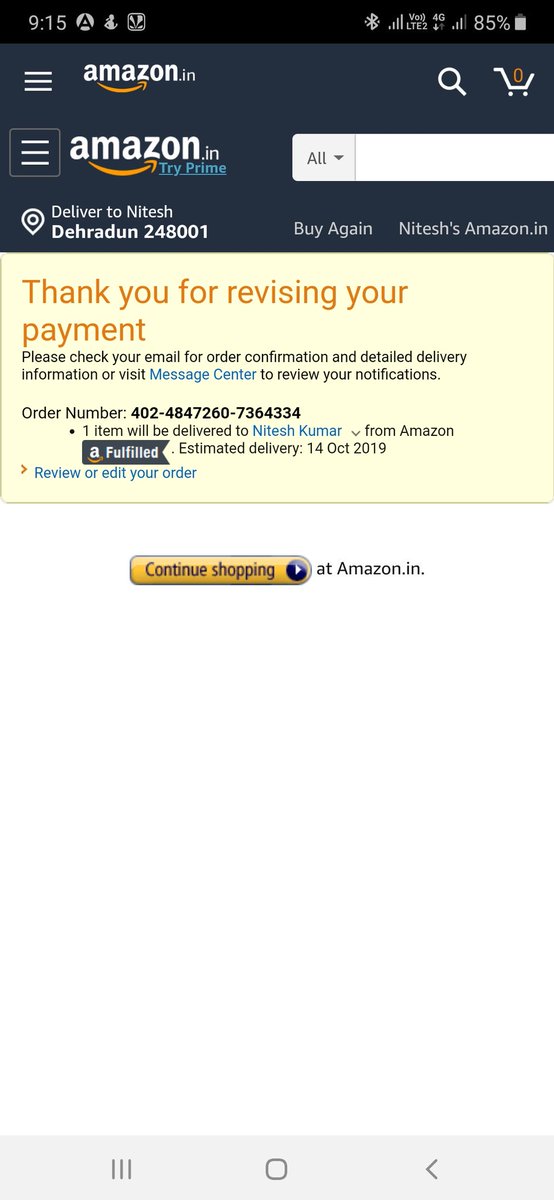 nk0952's tweet image. #amazonbug today when i have made an order i have faced very bad experience while doing payment. And after payment app opening iframe of its own.@amazonIN @amazon