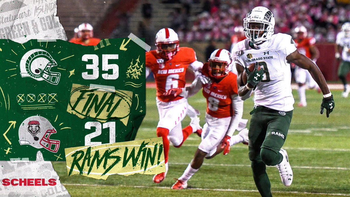 Leaving Albuquerque with a 𝓦. Start the ✈️ FINAL CSU 35 // UNM 21 #EDGE | #CSURams