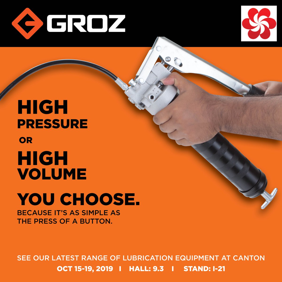 || Groz High Pressure - High Volume Grease Gun || 

✅ Super Strong 
✅ Convenient push-button
✅ Dual Operating Modes
✅ Longer Service Life

Stay tuned for THE CANTON FAIR 2019 | OCT 15-19 | HALL 9.3 STAND: I-21

Contact us: marketing@groz-tools.com

#tools #event #cantonfair