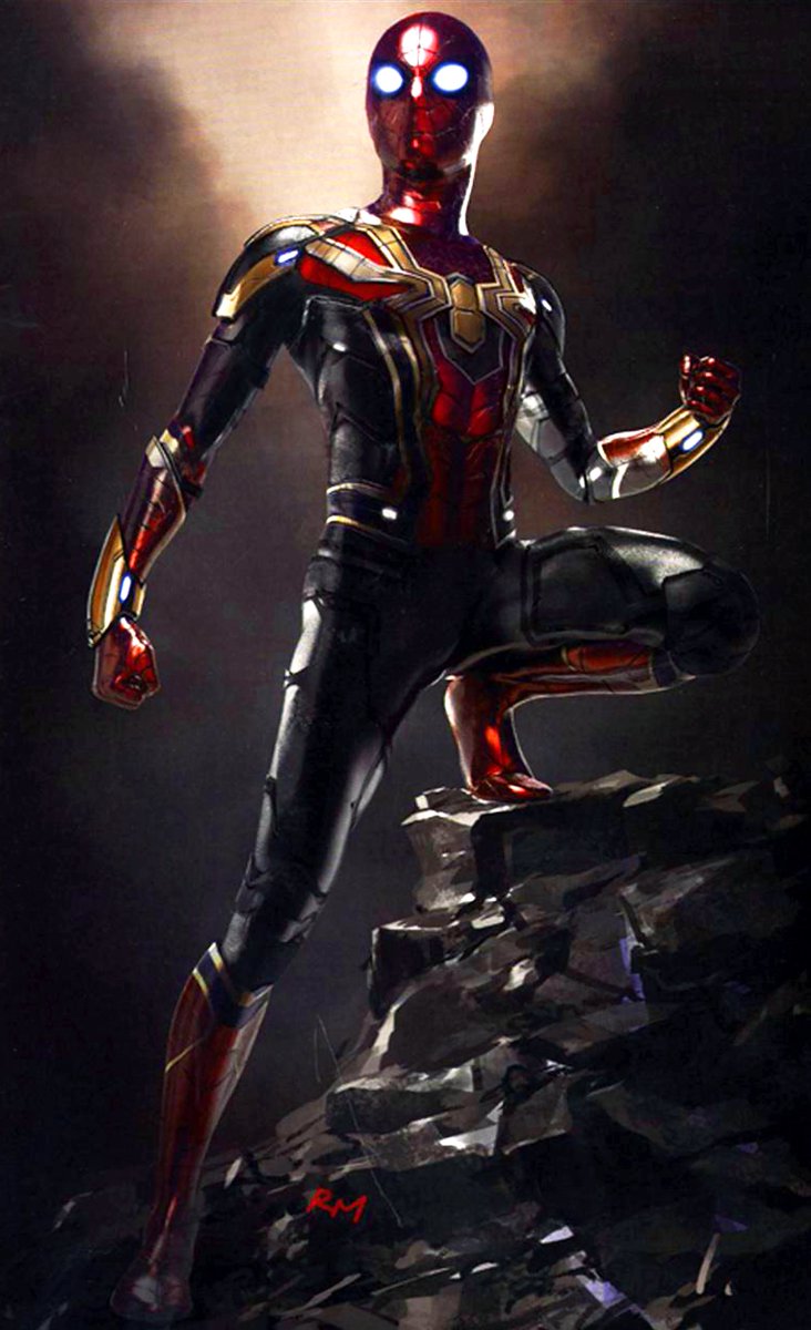 Mcu The Direct New Concept Art Shows Some Of The Unused Spiderman Suit Designs That Were Considered For Spidermanfarfromhome