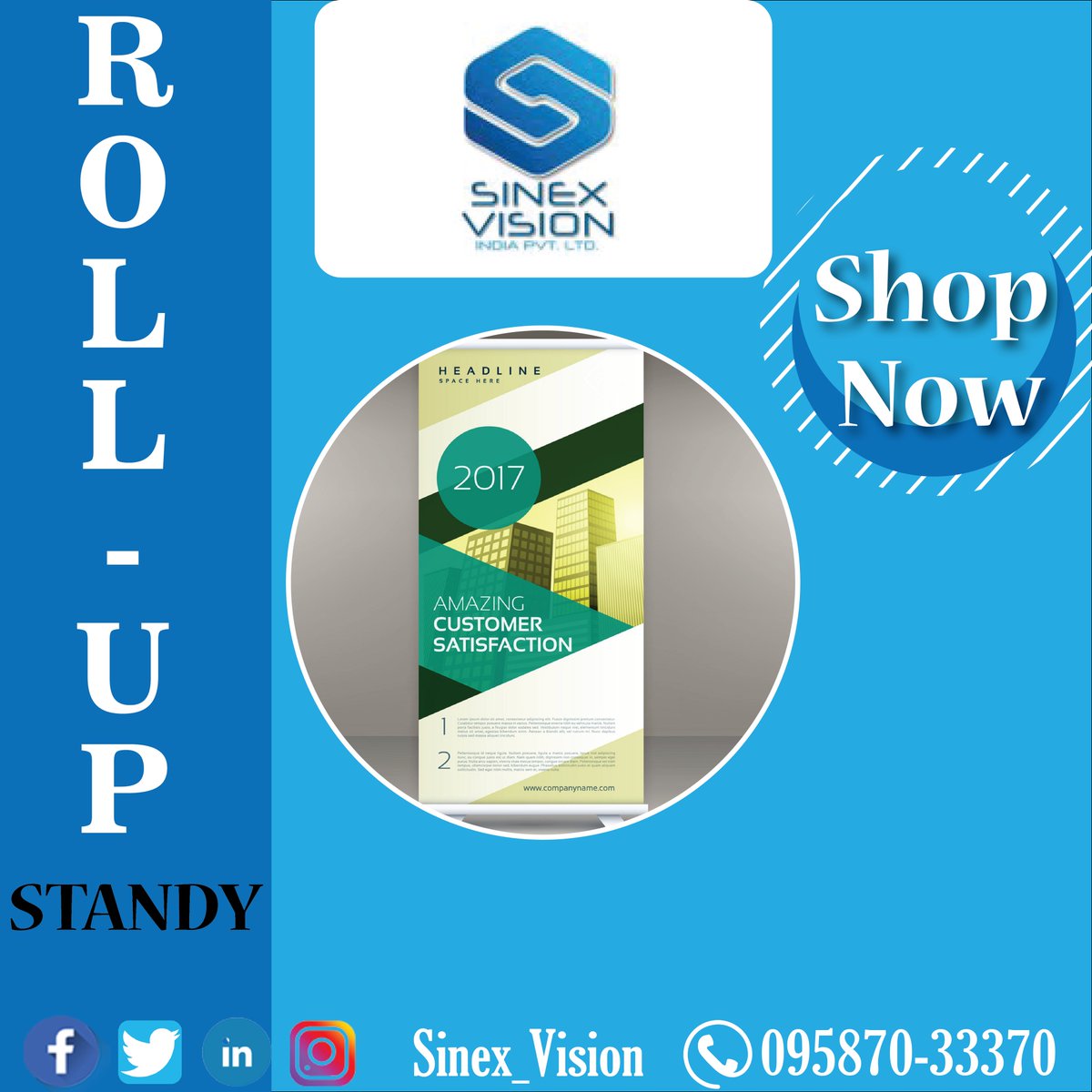 sinex_vision's tweet photo. Offering you a complete choice of products which include roll-up standy.!
#sinex_vision
#india
#advertising
#advertisingagency https://t.co/rpgDvv9AjT