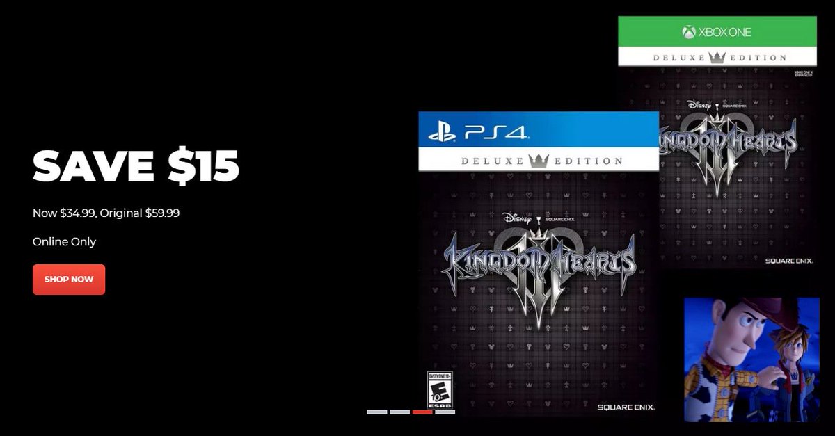 A Thread From Wario64 Kingdom Hearts Iii Deluxe Edition Ps4 Xbo Is 34 99 On Gamestop Dotd Free Shipping Included For Dotd