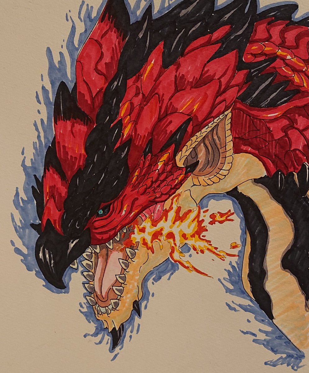 ぜいたくリオレウス イラスト アニメ画像