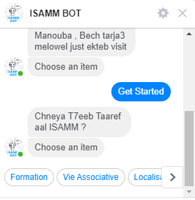 omrani_yassine's tweet photo. Good Morning Developers and Technology enthusiasts, Today i started making a Facebook Messenger Chatbot for my University #ISAMM in Tunisia it's really Fun because the struggle was digging deep into the #Dialogflow Docs to Get me started. #NodeJS #javascript #Google #webdev https://t.co/b8PBZATIYR