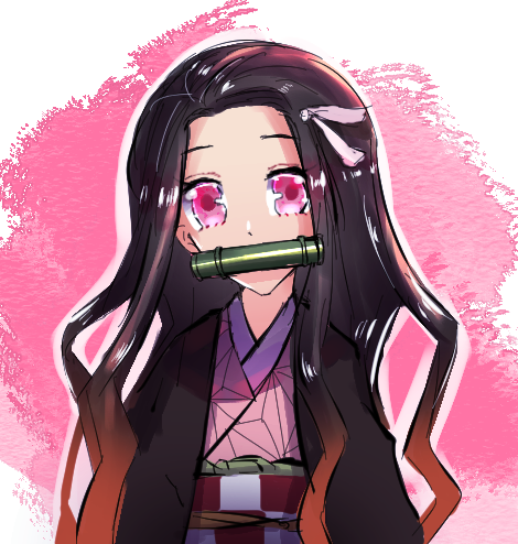 🍩パセリ🌍さんがTwitterに投稿した竈門禰豆子(鬼滅の刃)のイラスト。