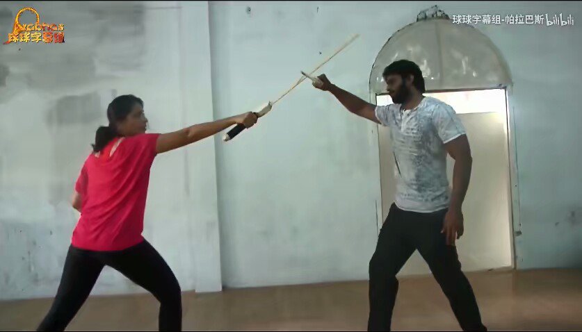  #3YrsForMightyBaahubali2Sword Fighting  #Prabhas 