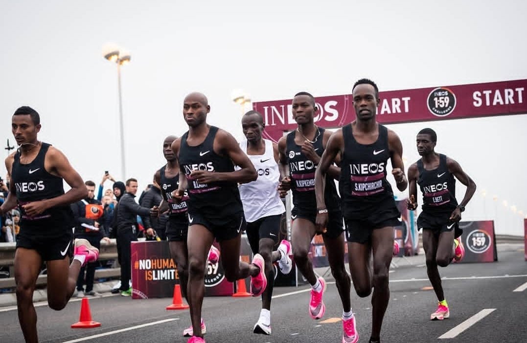 No Kenyan Branding, No Kenyan Flag. All the pictures taken won't have any Kenyan identity in terms of branding. We have let Eliud Kipchoge down. We have let history down. Brand Kenya you have failed us!!! What a shame!!!

#Eliud159 #IneosChallenge #NoHumanIsLimited