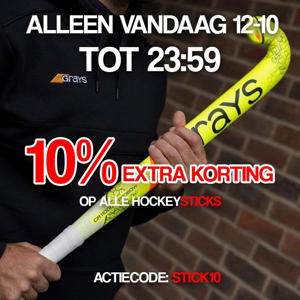 Hockeyspullen's tweet photo. MEGADEAL! Alleen vandaag tot 23.59! 10% EXTRA Korting op alle STICKS!💥💥 - https://t.co/ZTyyxQEgV7 https://t.co/ZnyLPF3Y0k