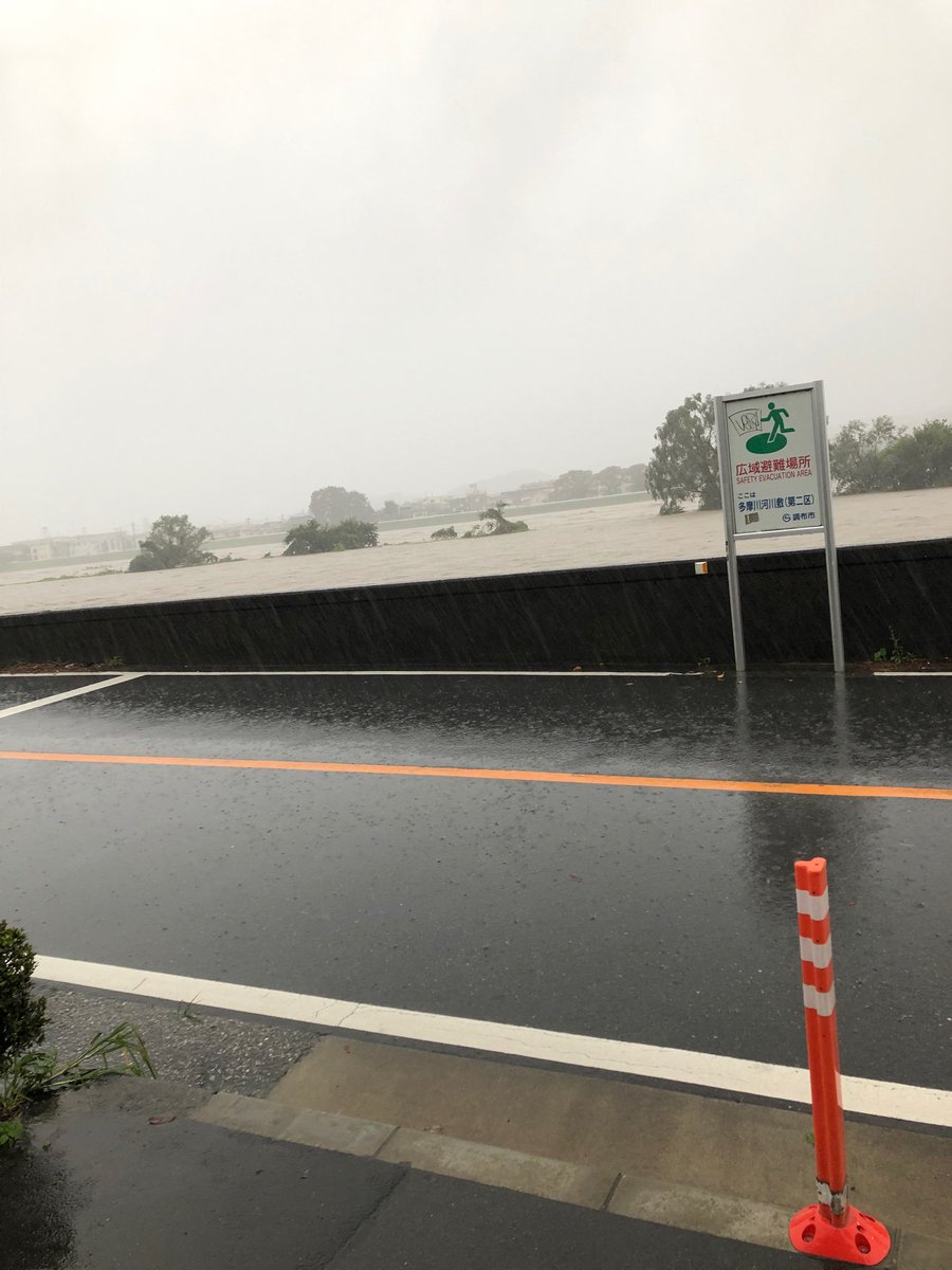 調布多摩川、普通にあふれるレベル