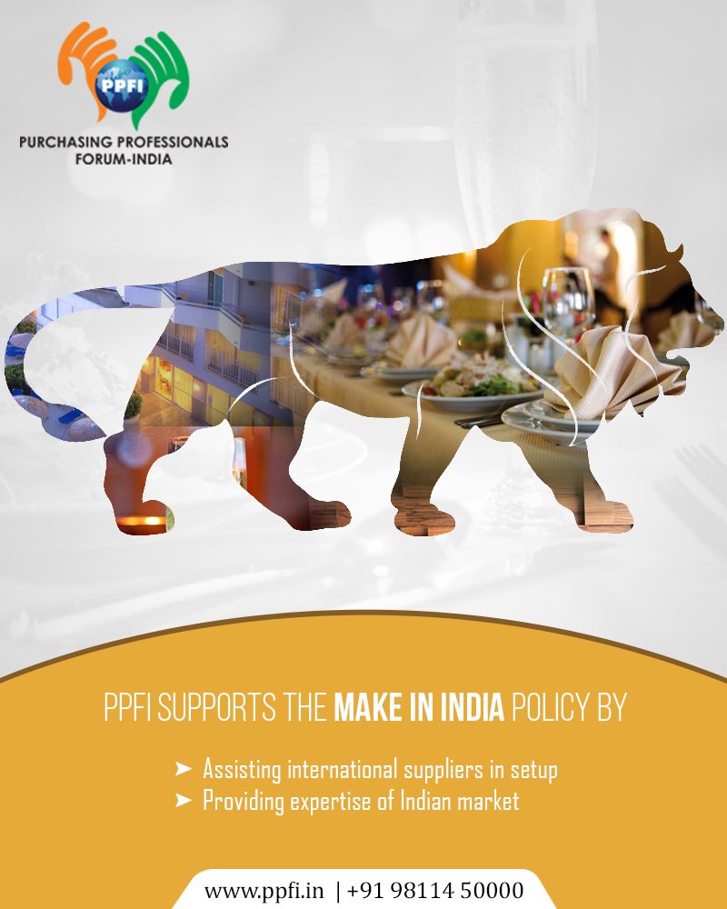PPF_India's tweet photo. #PPFI encourages enrollment of various International suppliers by assisting in setting up their plans, providing expertise of Indian market in order to promote “Make in India”concept.
Join hands with PPFI &amp; become a member
Visit https://t.co/WpqywpJjEE to register
#hospitality https://t.co/2447mYvyq1