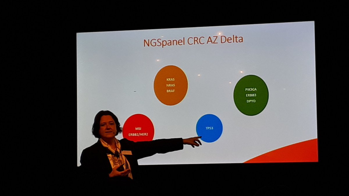 mcdebock1's tweet photo. Mooie presentaties van de collega's dr Demedts @IDemedts en dr Franceska Dedeurwaerdere van AZ delta op NGS symposium van @az_delta en @uzgent! https://t.co/RFvWmNEOG2