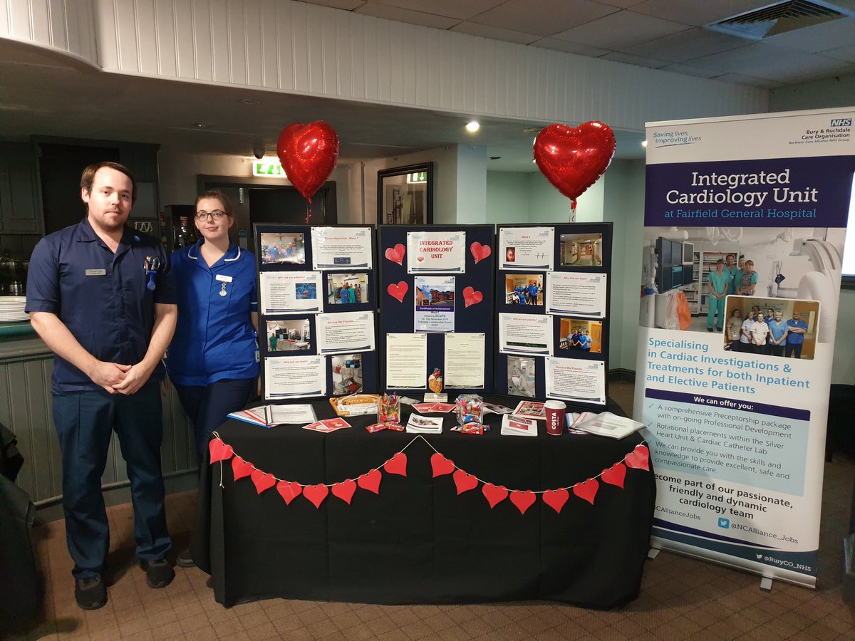 Team Cardiology ❤ all ready for the recruitment event! Make sure to come and join us! @NCAlliance_Jobs <a href="/NCAlliance_NHS/">Northern Care Alliance NHS Foundation Trust (NCA)</a>